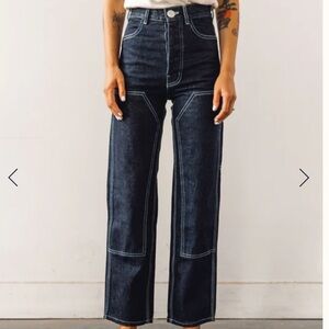 Jesse Kamm Patchfront Handypant, Dark Blue